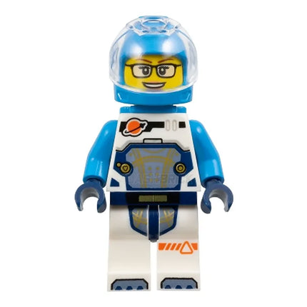 LEGO Minifigure - Astronaut - Female, Dark Azure, Jet Pack, Glasses [SPACE]