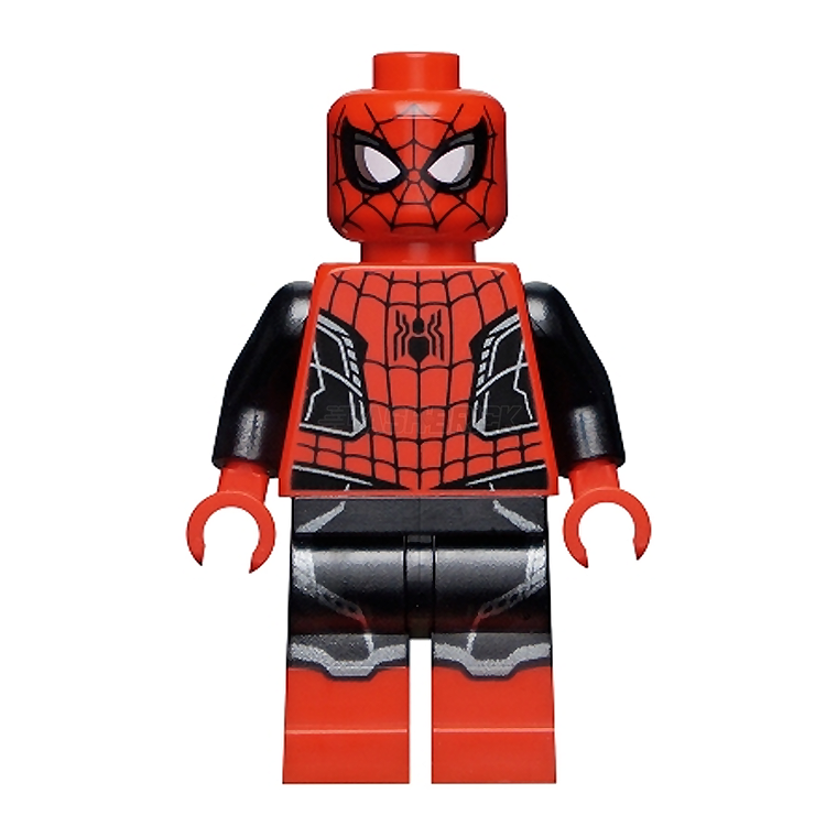 Black spiderman lego discount minifigure