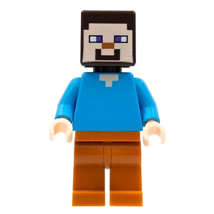 LEGO Minifigure - Steve (Light Nougat) - Dark Orange Legs (2017) [MINECRAFT]