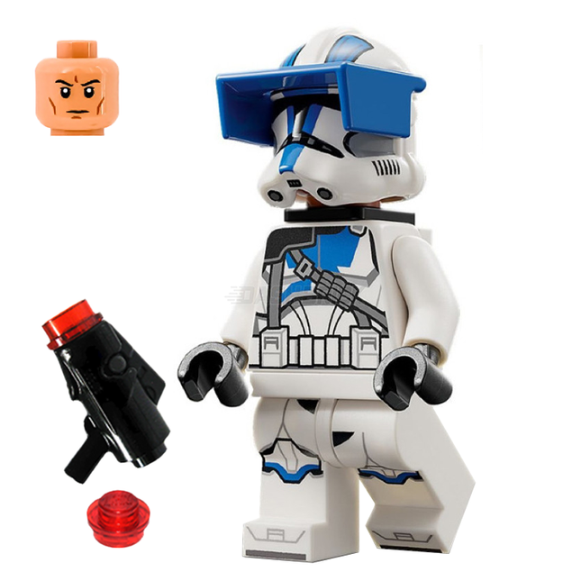 LEGO Minifigure - Clone Heavy Trooper, 501st Legion (Phase 2), Backpack [STAR WARS]