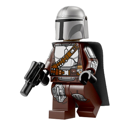 LEGO Minifigure - The Mandalorian/Din Djarin/'Mando' - Silver Beskar Armor, Cape, Printed Head (2026) [STAR WARS]