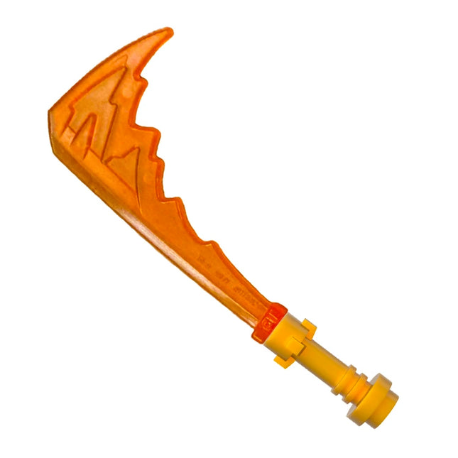 LEGO Minifigure Accessory - Weapon Sword, Katana, Trailing Energy, Trans-Orange [73766d]