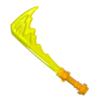 LEGO Minifigure Accessory - Weapon Sword, Katana, Trailing Energy, Trans-Neon Green [73766d]