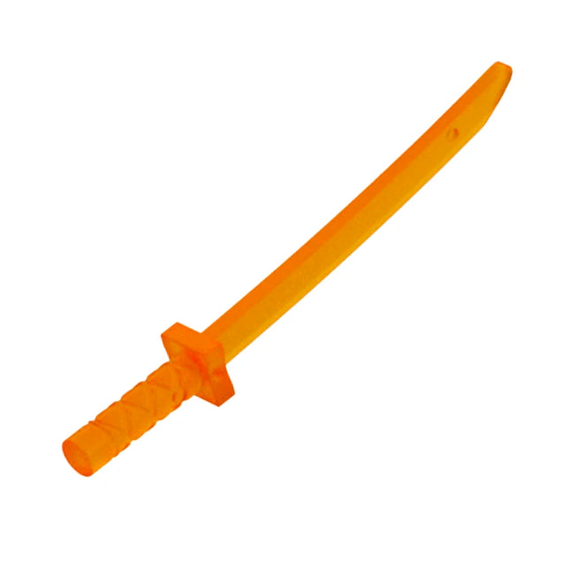 LEGO Minifigure Weapon - Shamshir/Katana Sword (Square Guard), Trans-Orange [21459] 6317016