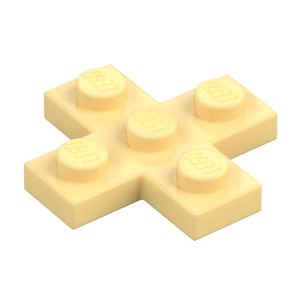 LEGO Plate, Modified 3 x 3 Cross, Tan [15397] 6061575
