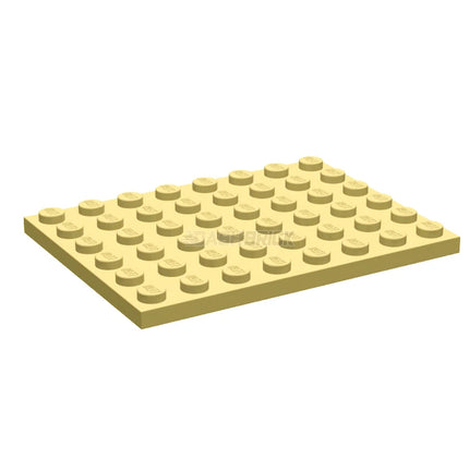 LEGO Plate, 6 x 8, Tan [3036] 6070501