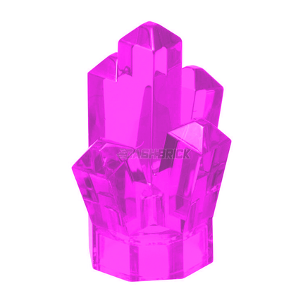 LEGO Rock 1 x 1 Crystal 5 Point, Trans-Dark Pink [52] 6170289