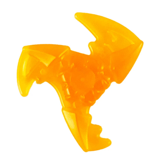 LEGO Minifigure Accessory - Weapon Sword, Shuriken Throwing Star with Trailing Energy, Trans-Orange [73766a]