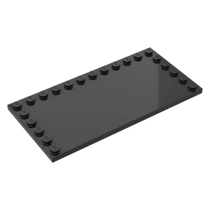 LEGO Tile, Modified 6 x 12 with Studs on Edges, Black [6178] 6147030