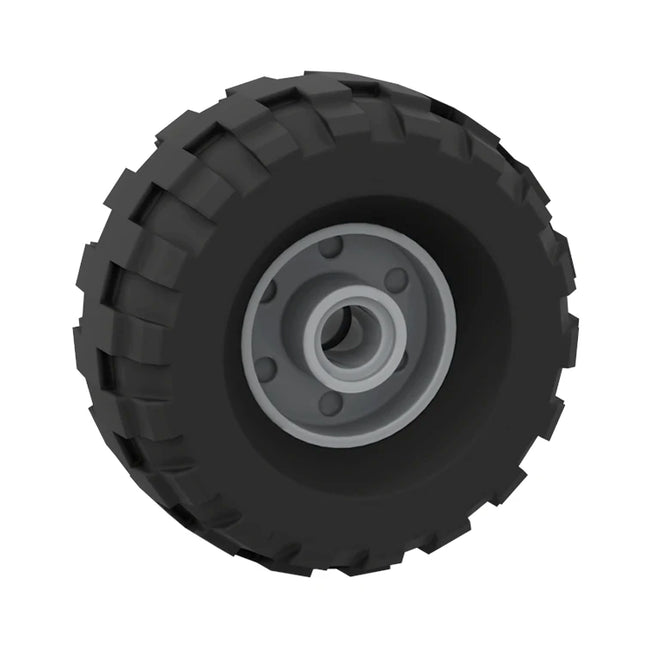 LEGO Wheel 18mm D. x 14mm, Monster Truck Black Tire 37 x 18R, Light Grey [55981 + 56891] 6359828 4506553