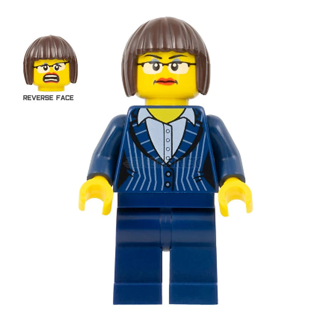 LEGO Minifigure - "Executive Ellen" Pinstripe Suit (2014) [THE LEGO MOVIE]