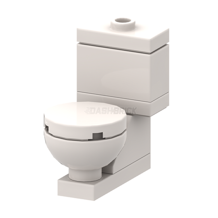 LEGO "Porcelain Toilet" - Open + Closed Version [MiniMOC]