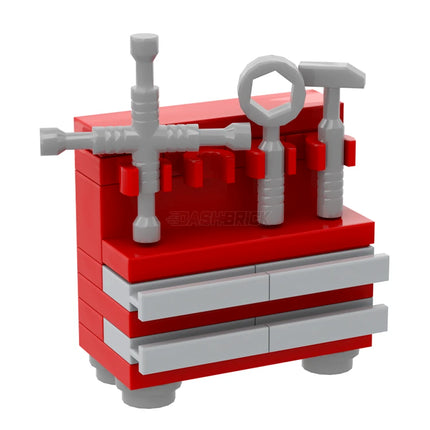 LEGO "Garage Tool Chest" - Tool Storage Draws, Auto Workbench [MiniMOC]