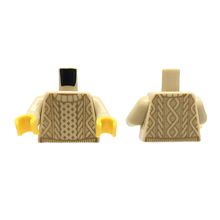 LEGO Minifigure Part - Torso Knit Sweater, Tan [973pb2834c01] 6205345