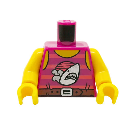 LEGO Minifigure Part - Torso Tank Top, Shark, Belt with Buckle [973pb5380c01] 6455810