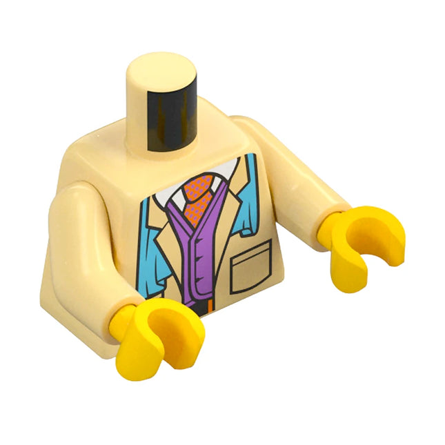 LEGO Minifigure Part - Torso, Tan Suit, Tie, Scarf [76382] 1318590