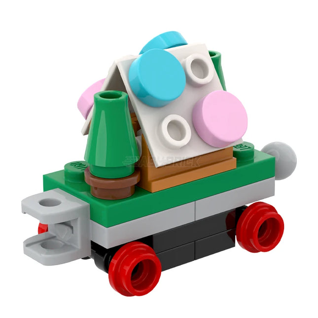 LEGO "Dashbrick Express" #4 Gingerbread House Carriage - Christmas Themed Train [MiniMOC]