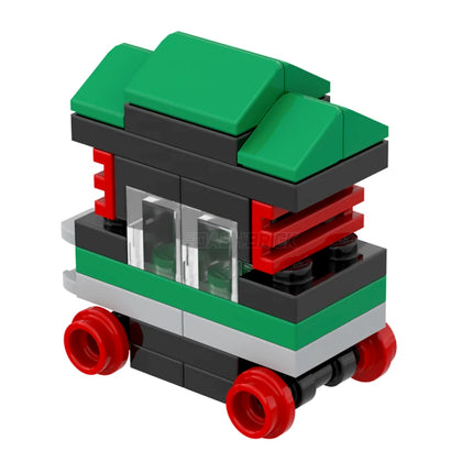 LEGO "Dashbrick Express" #5 Caboose Carriage - Christmas Themed Train [MiniMOC]