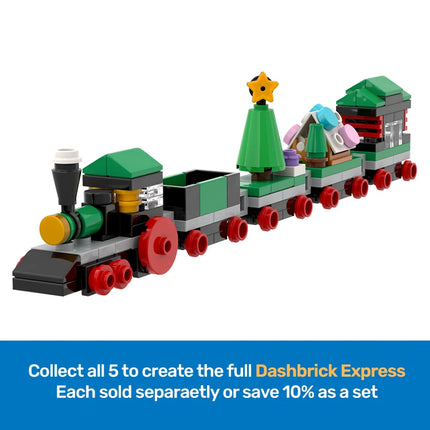 LEGO "Dashbrick Express" #5 Caboose Carriage - Christmas Themed Train [MiniMOC]