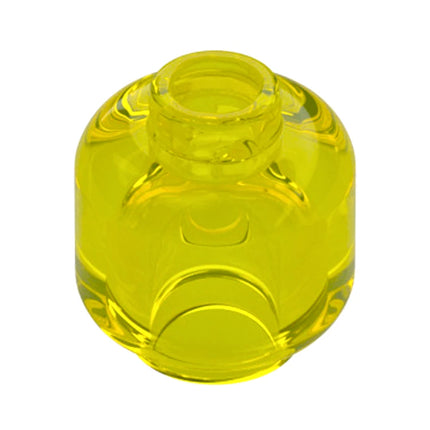 LEGO Minifigure Part - Head (Plain) - Hollow Stud, Trans-Yellow [3626c] 3001144