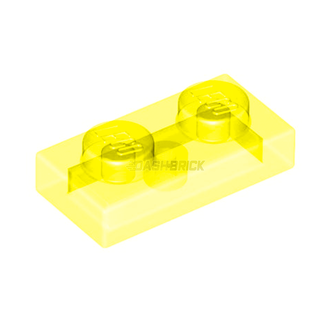 LEGO Plate, 1 x 2, Trans-Light Yellow [3023] 6514002