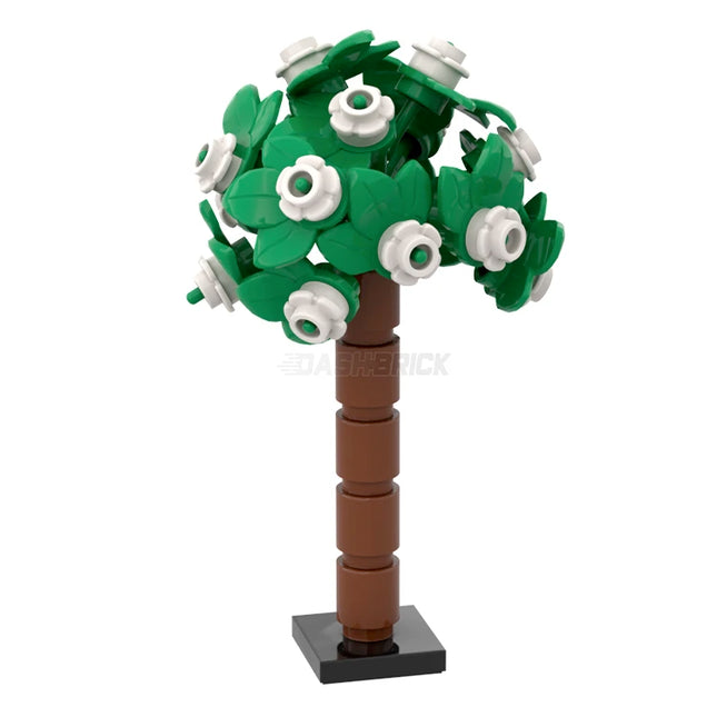 LEGO "Flowering Tree" - Bright Leaves + White Flowers [MiniMOC]