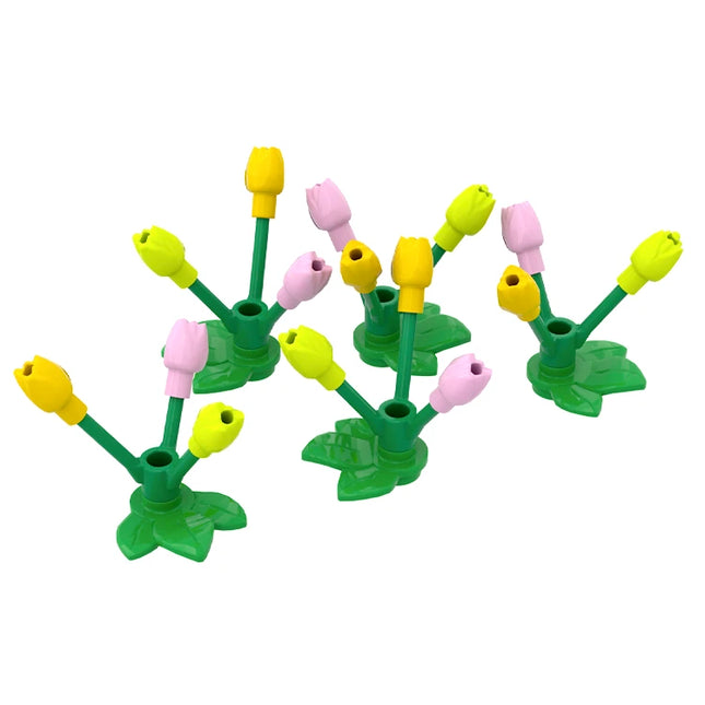 LEGO Flower Sets, Tulips, Mixed Colours [5903, 32607 & 24855]