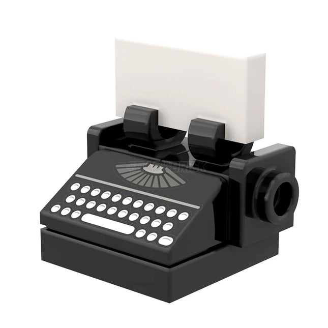 LEGO "Typewriter" - Black with Print [MiniMOC]