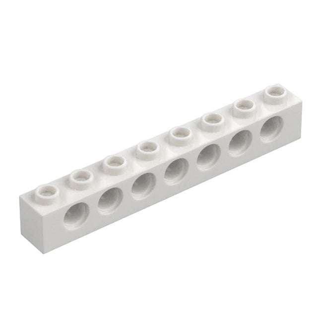 LEGO Technic, Brick 1 x 8 with Holes, White [3702] 4582543