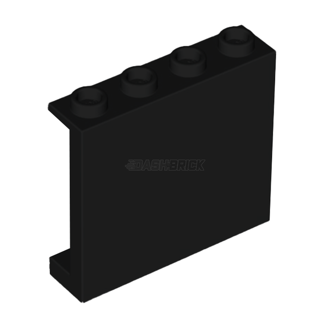LEGO Panel 1 x 4 x 3, Side Supports, Hollow Studs, Black [60581] 4558209