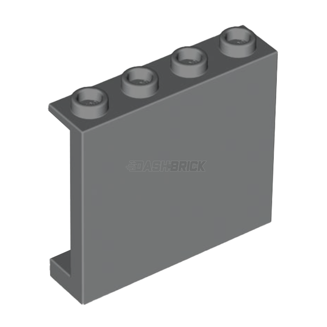LEGO Panel 1 x 4 x 3, Side Supports, Hollow Studs, Dark Grey [60581] 6008715