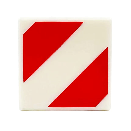 LEGO Minifigure Accessory - Tile, Red Danger Stripes Pattern (1 x 1 Tile) [3070pb361] 6493199