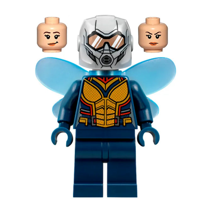 LEGO Minifigure - The Wasp (Hope van Dyne), Trans-Medium Blue Wings (2018) [MARVEL]