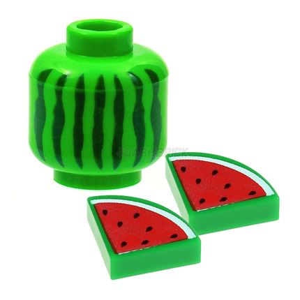 LEGO Minifigure Food - Watermelon, Bright Green [3626cpb2763] 6338758