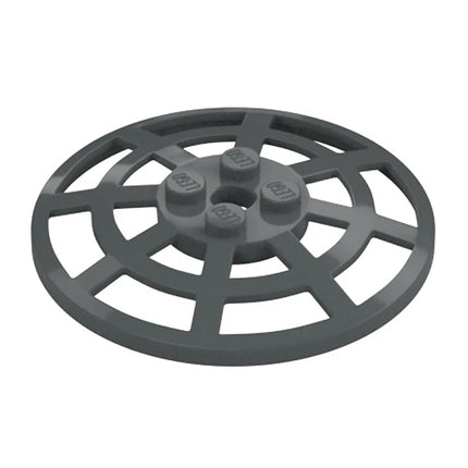 LEGO Dish 6 x 6 Inverted (Radar) Webbed, Dark Grey [4285b] 4224253