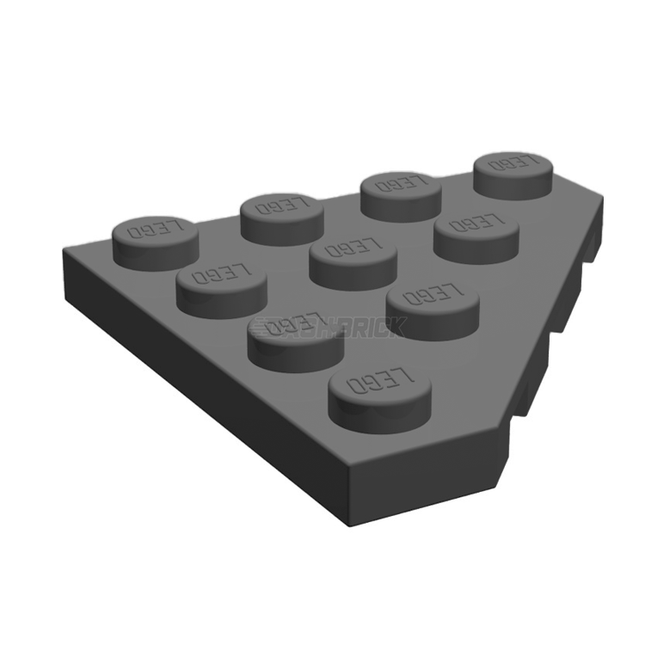 LEGO Wedge, Plate 4 x 4 Cut Corner, Dark Grey [2419] 4210728