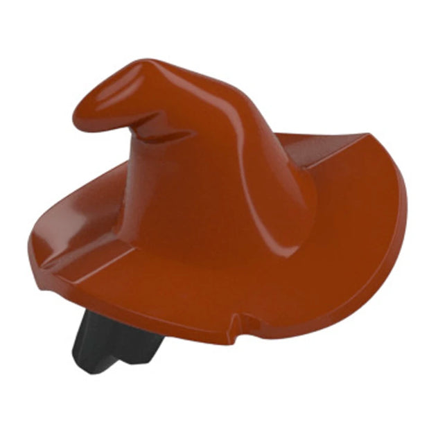 LEGO Minifigure Part - Witches Hat with Hair, Dark Orange/Black [20606] 6494889