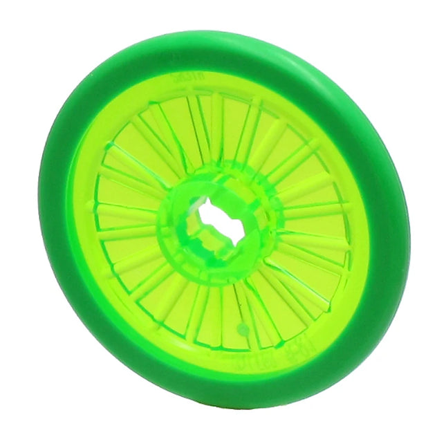 LEGO Wheel, Molded Bright Green Hard Rubber Tire, Trans-Bright Green [24314pb02] 6503207