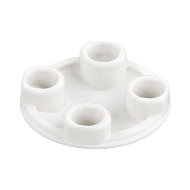 LEGO Plate, Round 2 x 2 with Rounded Bottom (Boat Stud), White [2654] 4278271