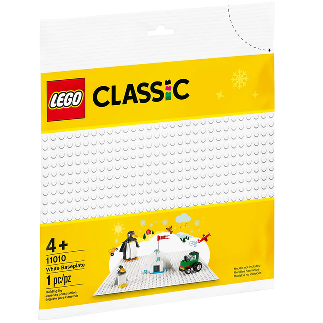 LEGO CLASSIC Baseplate, 32 x 32, White [11010]