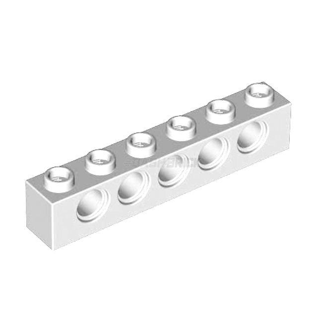 LEGO Technic, Brick 1 x 6 with Holes, White [3894] 389401