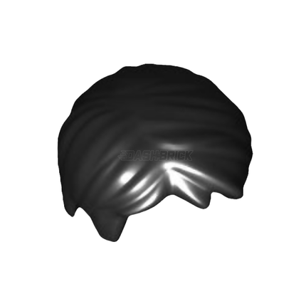 LEGO Minifigure Part - Hair Short Tousled with Side Part, Black [62810] 4526110