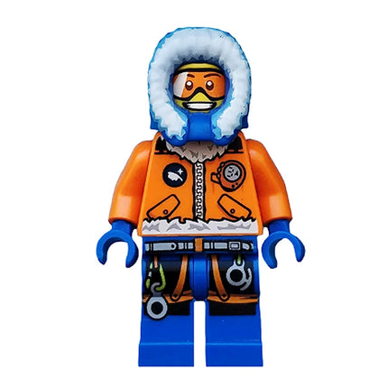 LEGO Minifigure - Male, Arctic Explorer, Male with Orange Goggles (2014) [CITY] cty0492