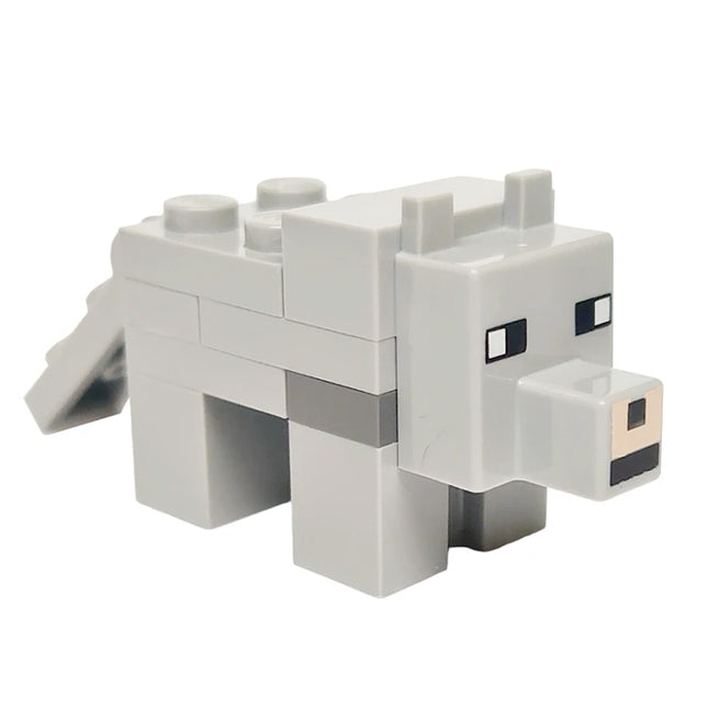LEGO Minifigure - Minecraft Wolf - Brick Built (2020) [MINECRAFT]