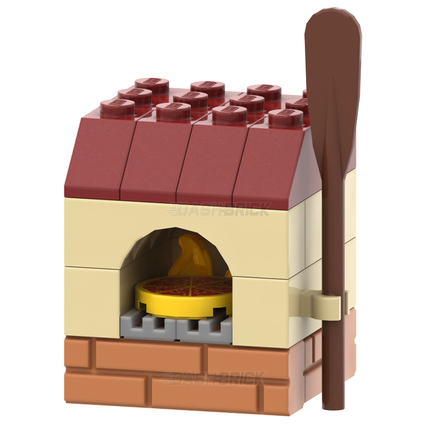 LEGO "Woodfire Pizza Oven" - Barbecue Grill, Cooker [MiniMOC]