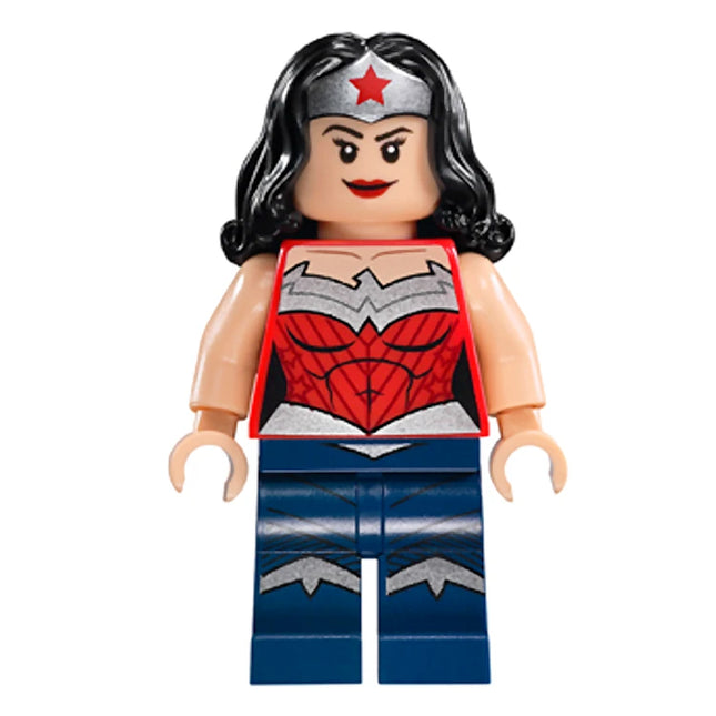 LEGO Minifigure - Wonder Woman - Silver Tiara, Dark Blue Legs (2015 Version) [DC Comics]