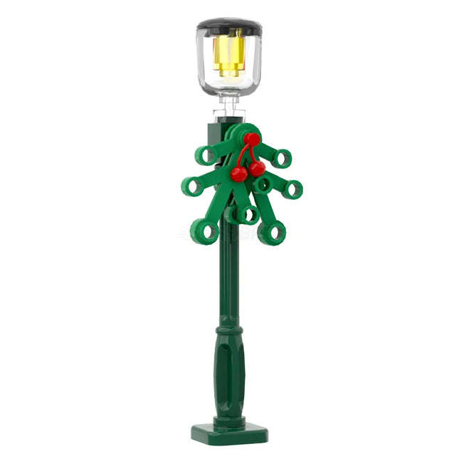 LEGO "Christmas Lamp Post" - Dark Green, Inclosed Light [MiniMOC]