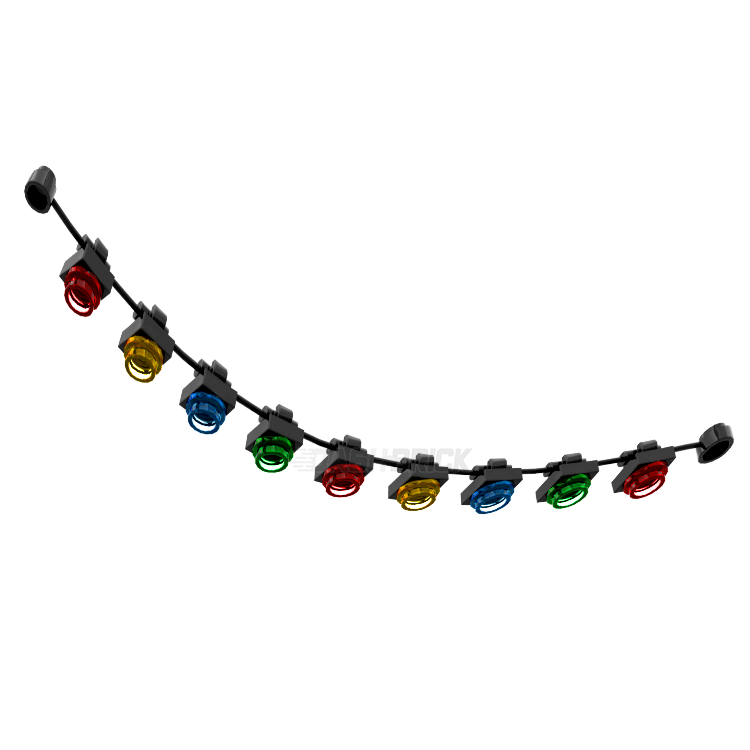 LEGO Christmas Lights Flexible String with Transparent Studs Mini DASHBRICK