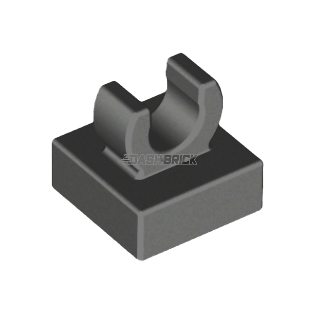 LEGO Tile, Modified 1 x 1 with Open O Clip, Dark Grey [15712] 6344022