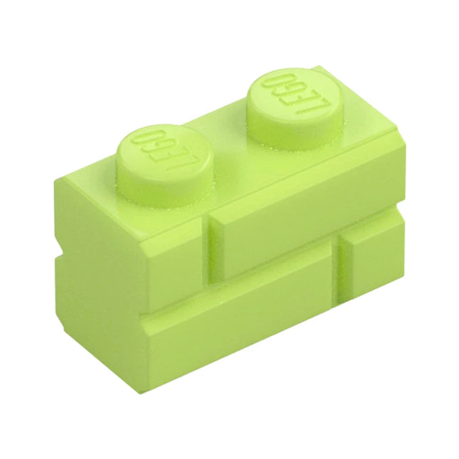 LEGO Brick, Modified 1 x 2, Masonry Profile, Yellowish Green [98283] 6469891